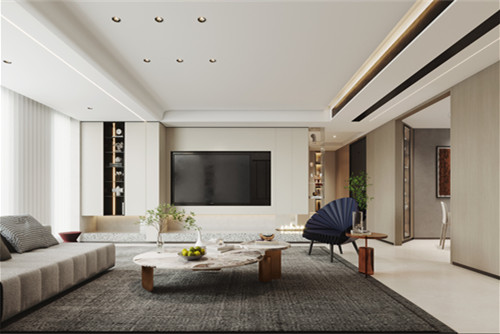 无锡201-300平米现代简约风格融禾花园室内装修设计案例	